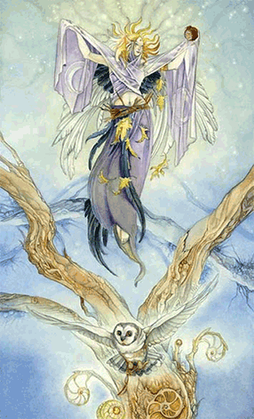 The High Priestess. Mirage Valley Tarot by Stephanie Pui-Mun Lo and Barbara Moore