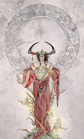 The Emperor. Mirage Valley Tarot by Stephanie Pui-Mun Lo & Barbara Moore 