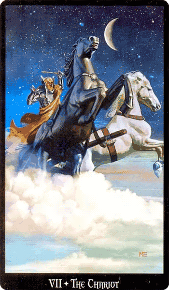 The Chariot. Witchcraft Tarot by Ellen Dugan