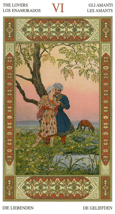 The Lovers. Thousand and One Nights Tarot