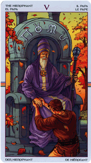 The Hierophant. Tarot Wheel of the Year 