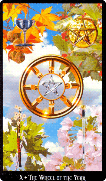Wheel of Fortune Tarot. Witchcraft Tarot by Ellen Dugan