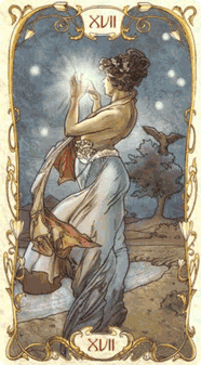 The Star. Tarot by Alphonse Mucha