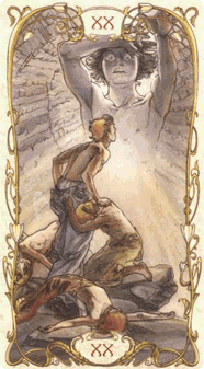 Judgement. Tarot by Alphonse Mucha