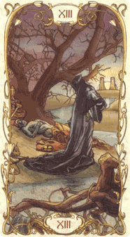 Death. Tarot by Alphonse Mucha