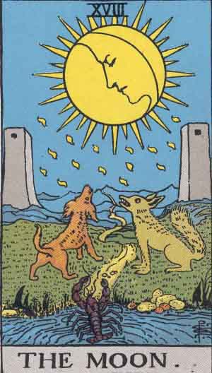 The Moon Tarot Card Meaning – 18th Arcana