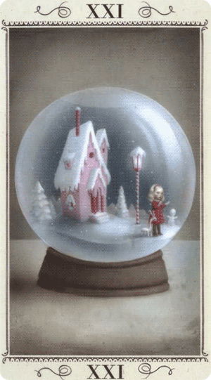 The World. Tarot by Nicoletta Ceccoli