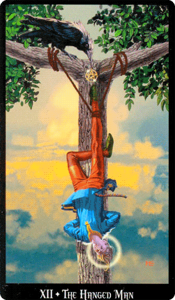 The Hanged Man. Witchcraft Tarot by Ellen Dugan