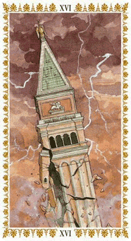The Tower. Romantic Tarot