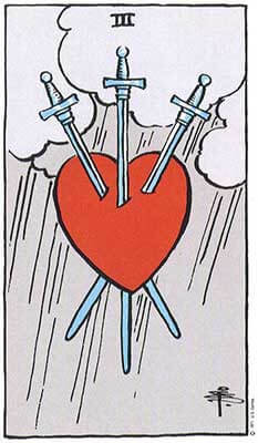 Three of Swords Tarot Card Meanings