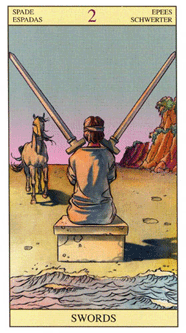Two of Swords. New Vision Tarot