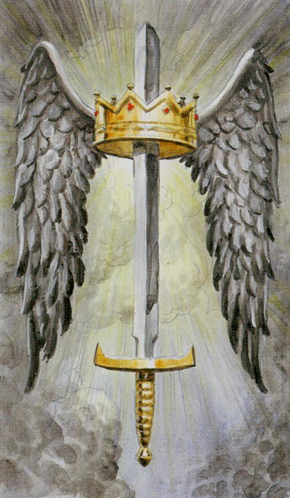 Ace of Swords. Guardian Angels Tarot 