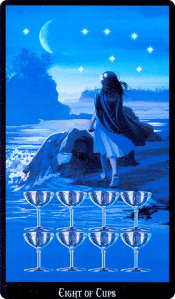 Eight of Cups. Witchcraft Tarot by Ellen Dugan
