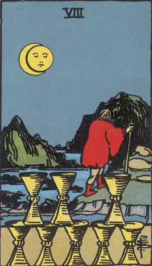 Eight of Cups Tarot Card 