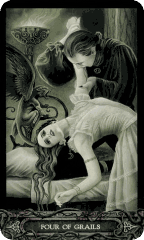 Four of Cups. The Tarot of Vampyres [With Phantasmagoria] by Ian Daniels