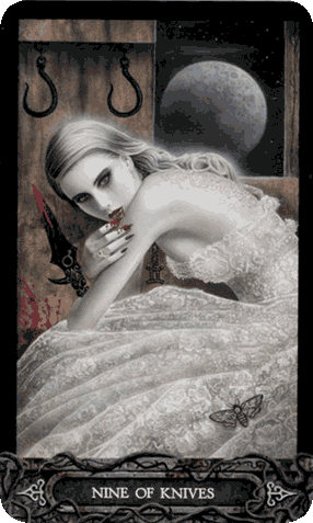 Nine of Swords. The Tarot of Vampyres [With Phantasmagoria] by Ian Daniels