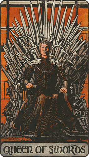 Queen of Swords. The Game of Thrones Tarot