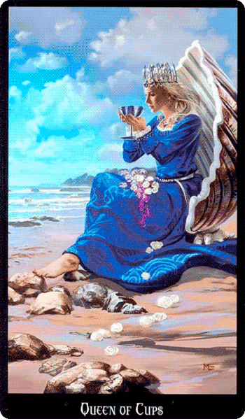 Queen of Cups. Witchcraft Tarot by Ellen Dugan