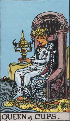 Queen of Cups Tarot Card 