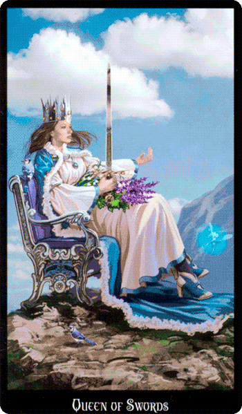 Queen of Swords. Witchcraft Tarot by Ellen Dugan