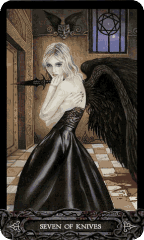 Seven of Swords. The Tarot of Vampyres [With Phantasmagoria] by Ian Daniels