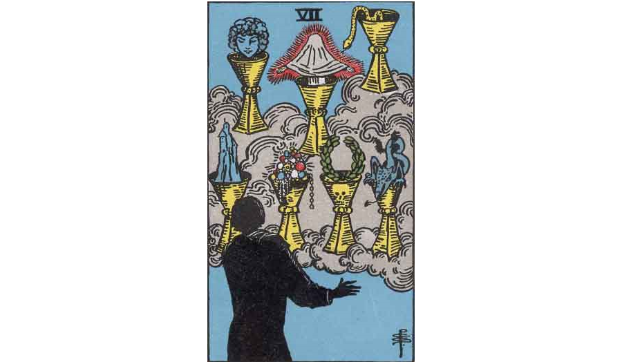 Seven of Cups Tarot Card Symbolism