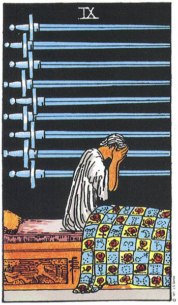 Nine of Swords Tarot Card Meanings