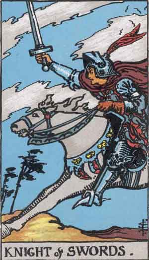 Knight of Swords Tarot Card Meanings