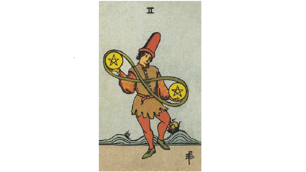 Two of Pentacles Tarot Card Symbolism