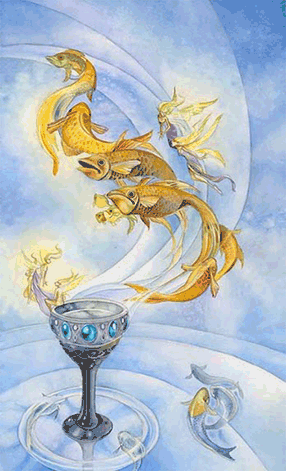 Ace of Cups. Mirage Valley Tarot by Barbara Moore