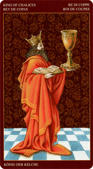 King of Cups. Medieval Tarot