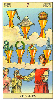 Seven of Cups. New Vision Tarot