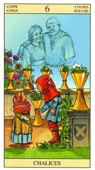 Six of Cups. New Vision Tarot
