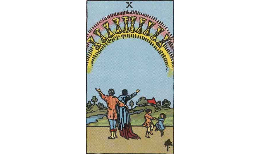 Ten of Cups Tarot Card Symbolism