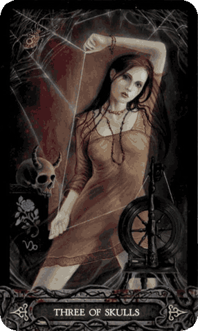 Three of Pentacles. The Tarot of Vampyres [With Phantasmagoria] by Ian Daniels