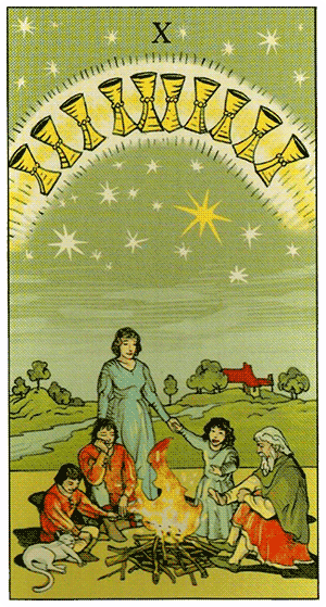 Ten of Cups. Tarot of Consequences by Corrine Kenner, Pietro Alligo