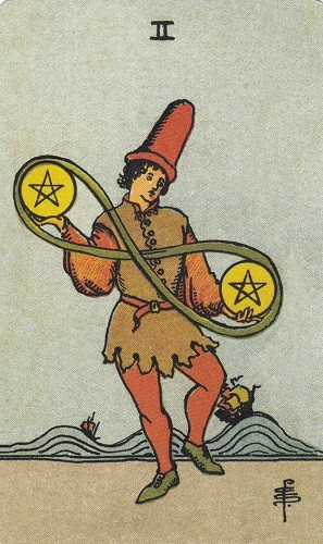 Two of Pentacles Tarot Card