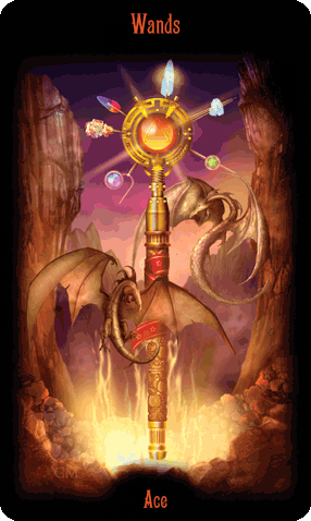 Ace of Wands. Legacy of the Divine Tarot by Ciro Marchetti