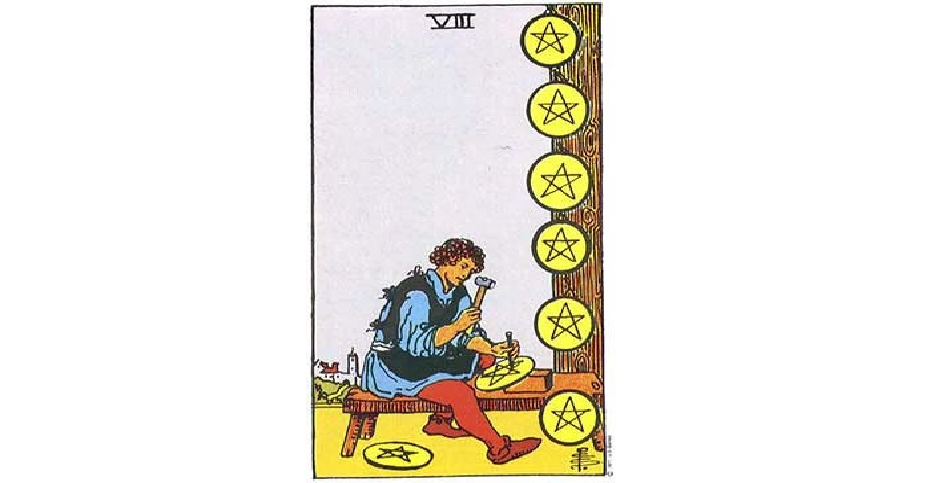 Eight of Pentacles Tarot Card Symbolism