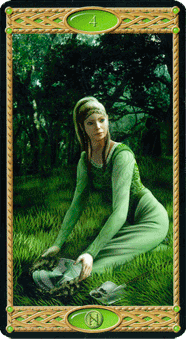 Four of Pentacles. Tarot of the Elves