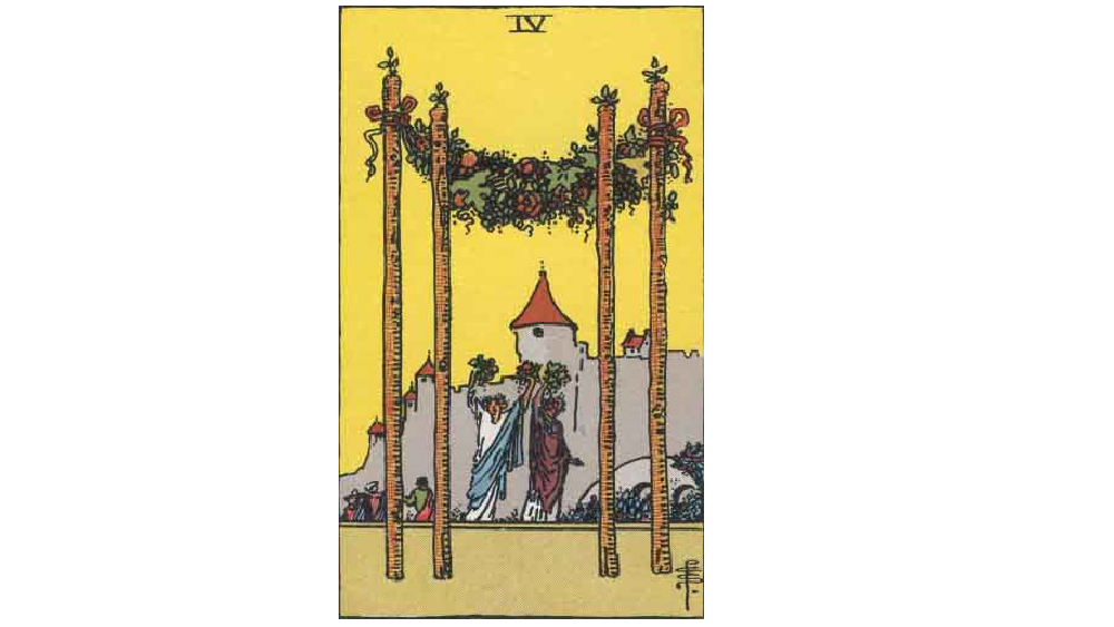 Four of Wands Tarot Card Symbolism