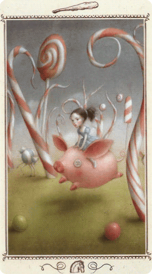 Knight of Wands. Tarot by Nicoletta Ceccoli