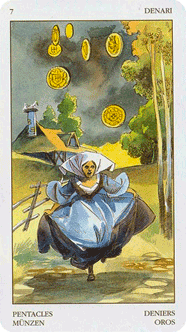 Seven of Pentacles. Renaissance Tarot