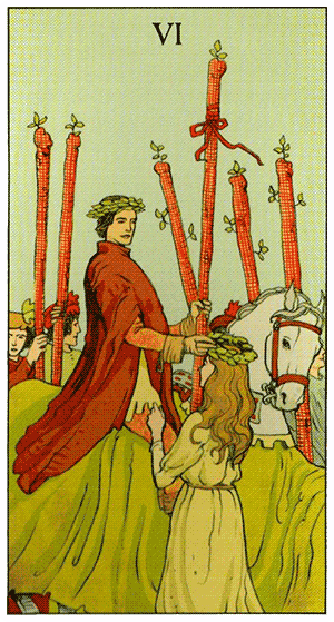 Six of Wands. Tarot of Consequences by Corrine Kenner, Pietro Alligo