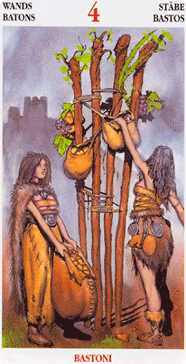 Four of Wands. Celtic Tarot 