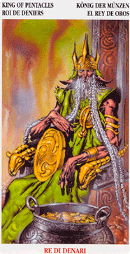 King of Pentacles. Celtic Tarot 