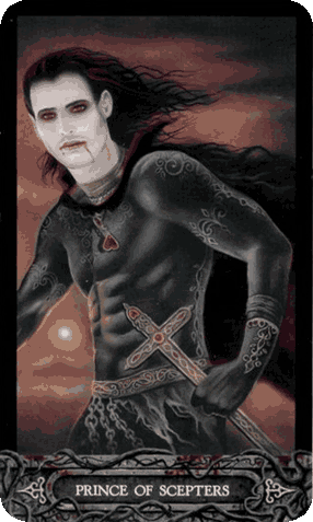 Knight of Wands. The Tarot of Vampyres [With Phantasmagoria] by Ian Daniels