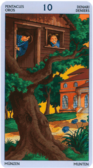 Ten of Pentacles. The Tarot of the 78 Doors