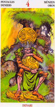 Four of Pentacles. Celtic Tarot 