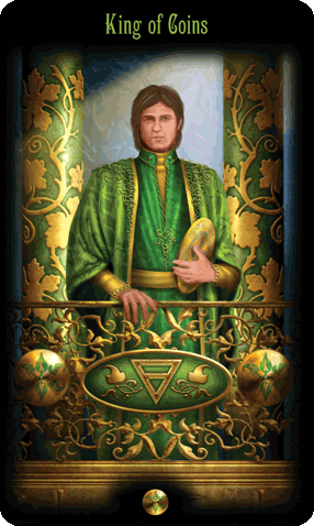 King of Pentacles. Legacy of the Divine Tarot by Ciro Marchetti